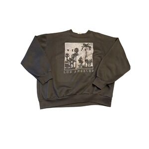 Hill Sweatshirt Black Venice Beach Los Angeles Heavyweight Pullover XL